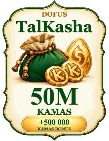 Acheter 50M kamas TalKasha