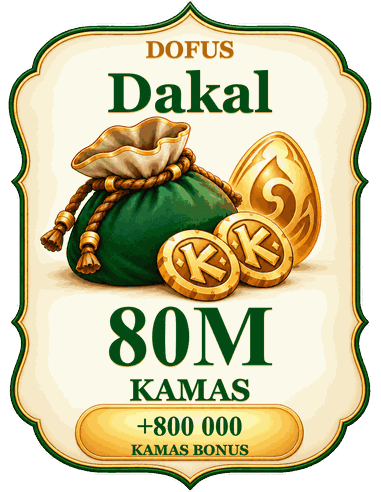 Buy 80M kamas Dakal