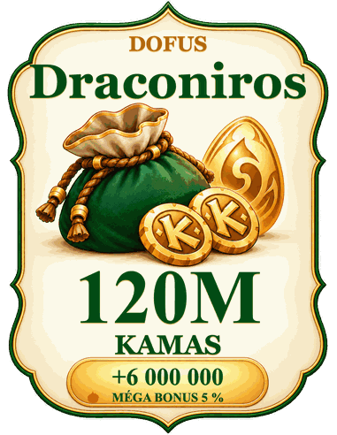 Buy 120M kamas Draconiros