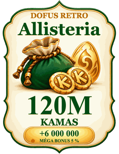 Buy 120M kamas Allisteria