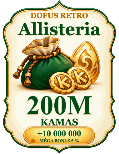 Buy 200M kamas Allisteria
